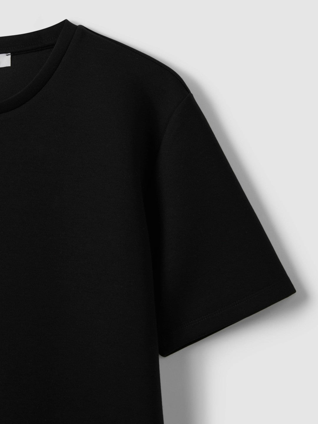 Interlock Jersey Crew Neck T-Shirt Black | Mens