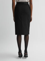 Tailored Pencil Skirt Black | Womens