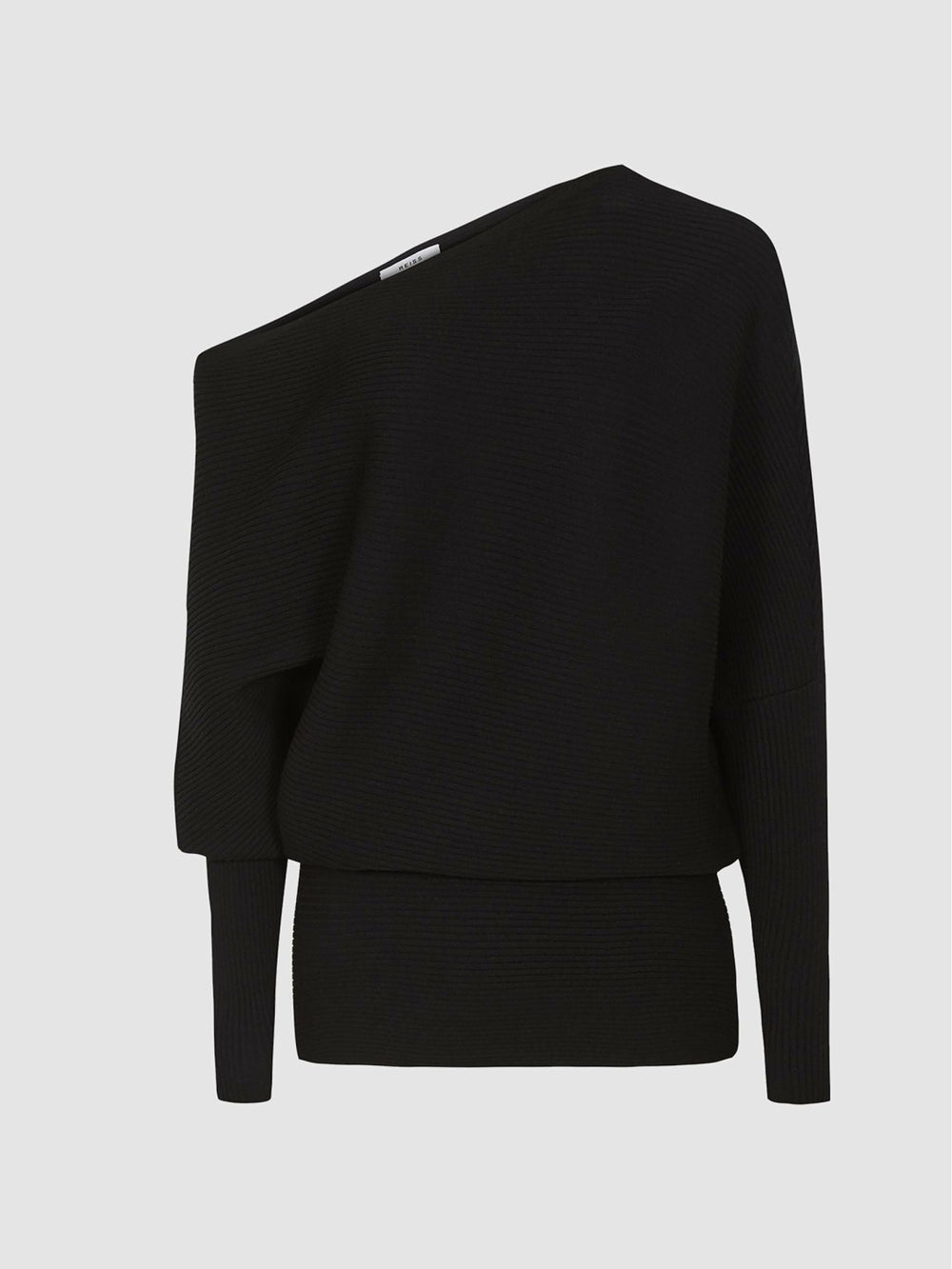 Asymmetric Knitted Top Black | Womens