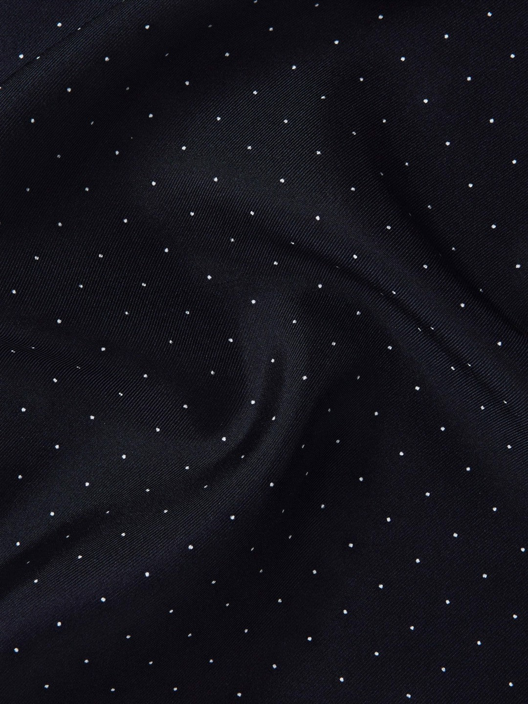 Polka Dot Silk Pocket Square Navy | Mens