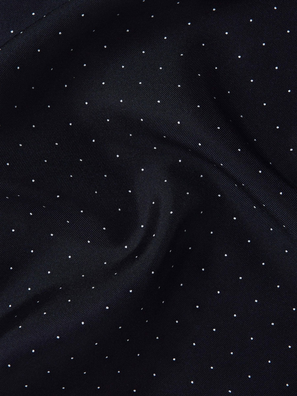 Polka Dot Silk Pocket Square Navy | Mens