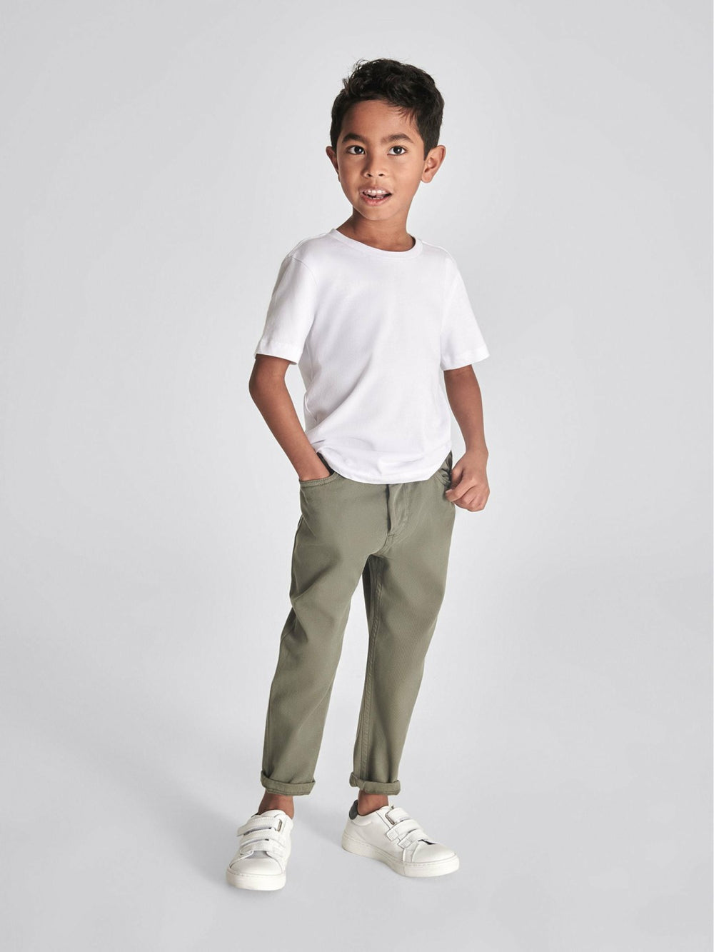 4-9 yrs Crew Neck T-Shirt White | Children