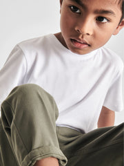 4-9 yrs Crew Neck T-Shirt White | Children