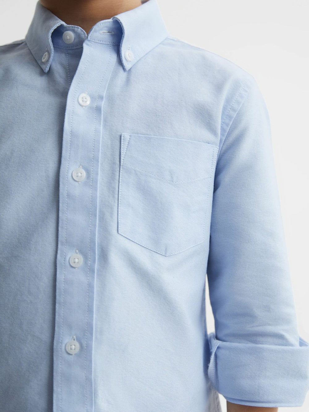 4-9 yrs Button Down Oxford Shirt Soft Blue | Children
