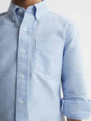 4-9 yrs Button Down Oxford Shirt Soft Blue | Children
