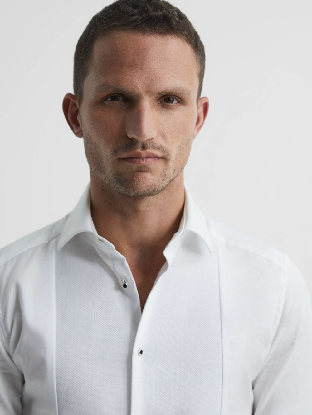 Slim Fit Dinner Shirt White | Mens