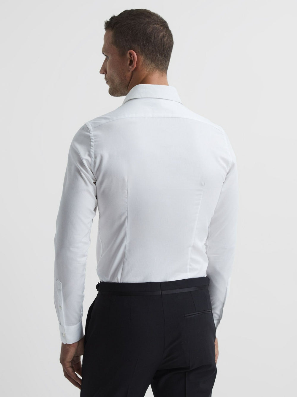 Slim Fit Dinner Shirt White | Mens