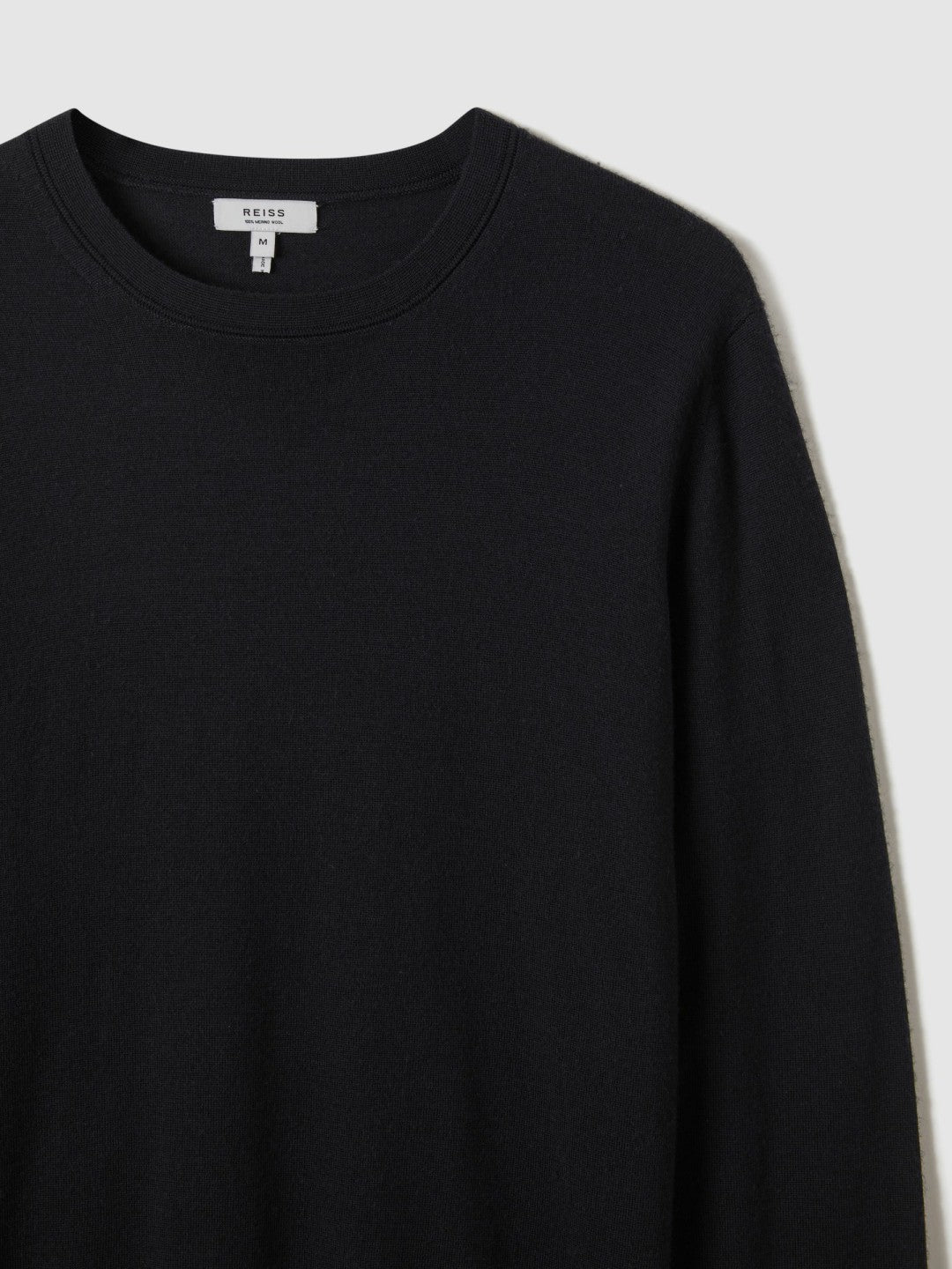 Merino Wool Crew Neck Jumper Navy | Mens