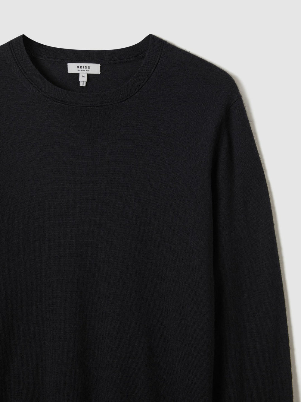 Merino Wool Crew Neck Jumper Navy | Mens