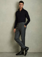Merino Wool Half-Zip Jumper  | Mens