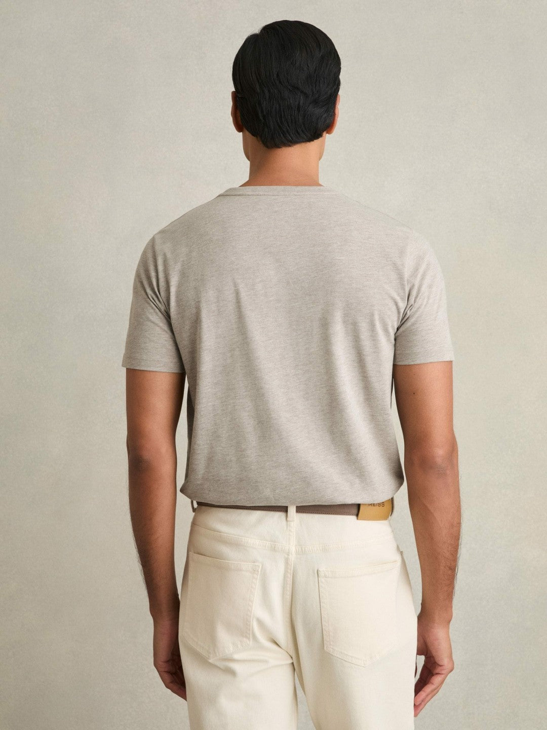 Cotton-Jersey Crew-Neck T-shirts 3 Pack Multi Melange | Mens