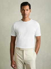 Cotton-Jersey Crew-Neck T-shirts 3 Pack White | Mens