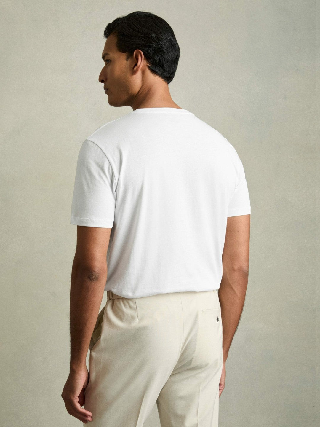 Cotton-Jersey Crew-Neck T-shirts 3 Pack White | Mens