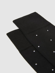Polka Dot Socks Black | Mens