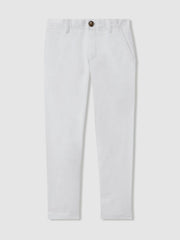 3-9 yrs Slim Fit Casual Chinos White | Children
