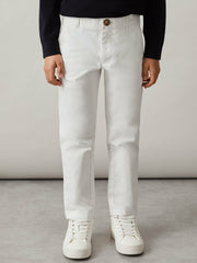 3-9 yrs Slim Fit Casual Chinos White | Children