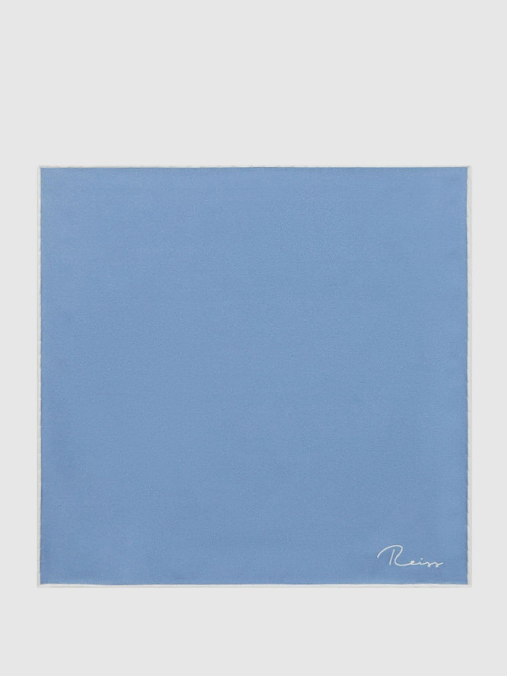 Plain Silk Pocket Square Airforce Blue | Mens