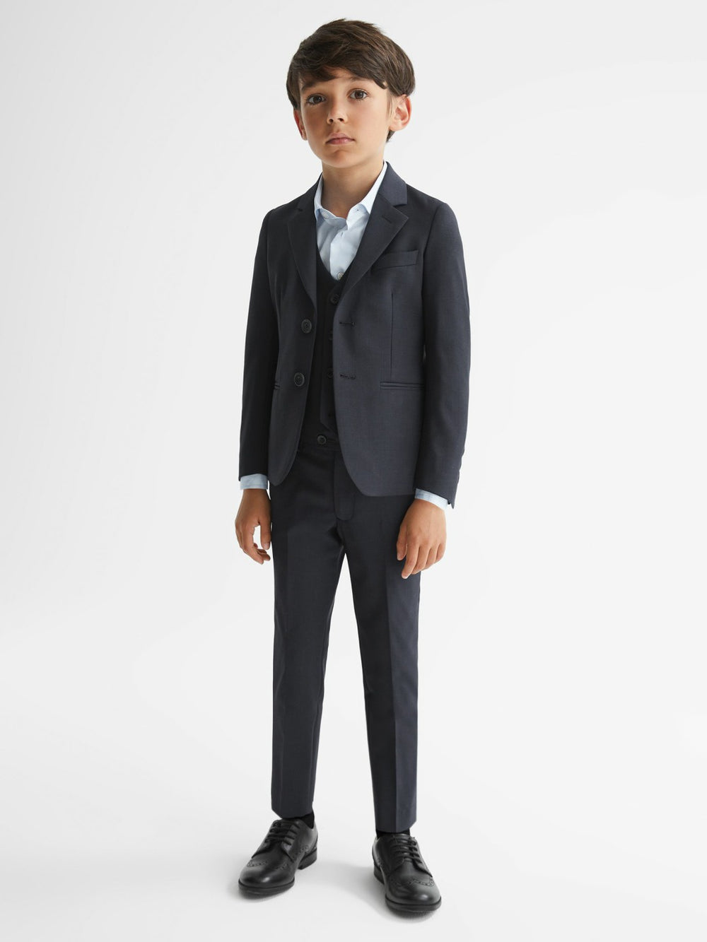 4-9 yrs Wool-Blend Suit Trousers Navy | Children