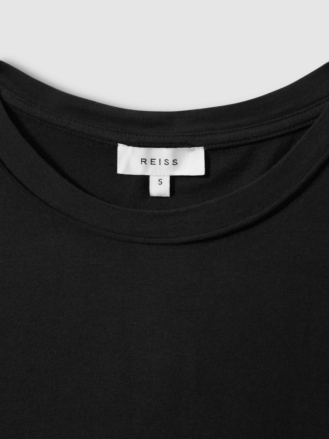 Cotton-Jersey Crew Neck T-Shirt Black | Womens