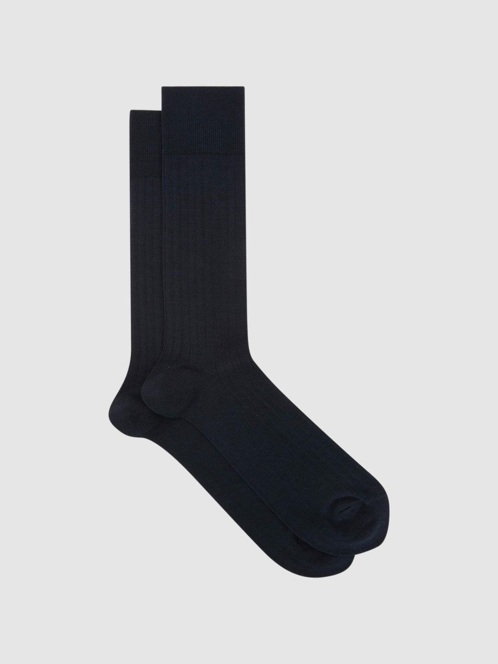 Ribbed Socks Navy | Mens