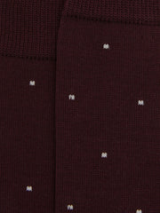 Polka Dot Socks Bordeaux | Mens