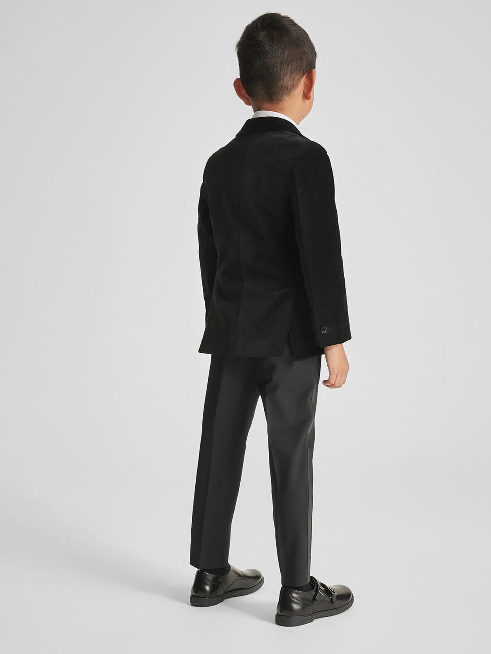 4-9 yrs Single Breasted Velvet Blazer Black | Children