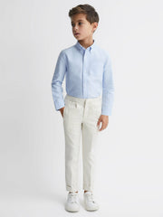 3-9 yrs Button Down Oxford Shirt Soft Blue | Children
