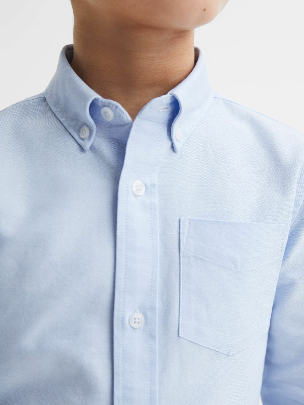3-9 yrs Button Down Oxford Shirt Soft Blue | Children