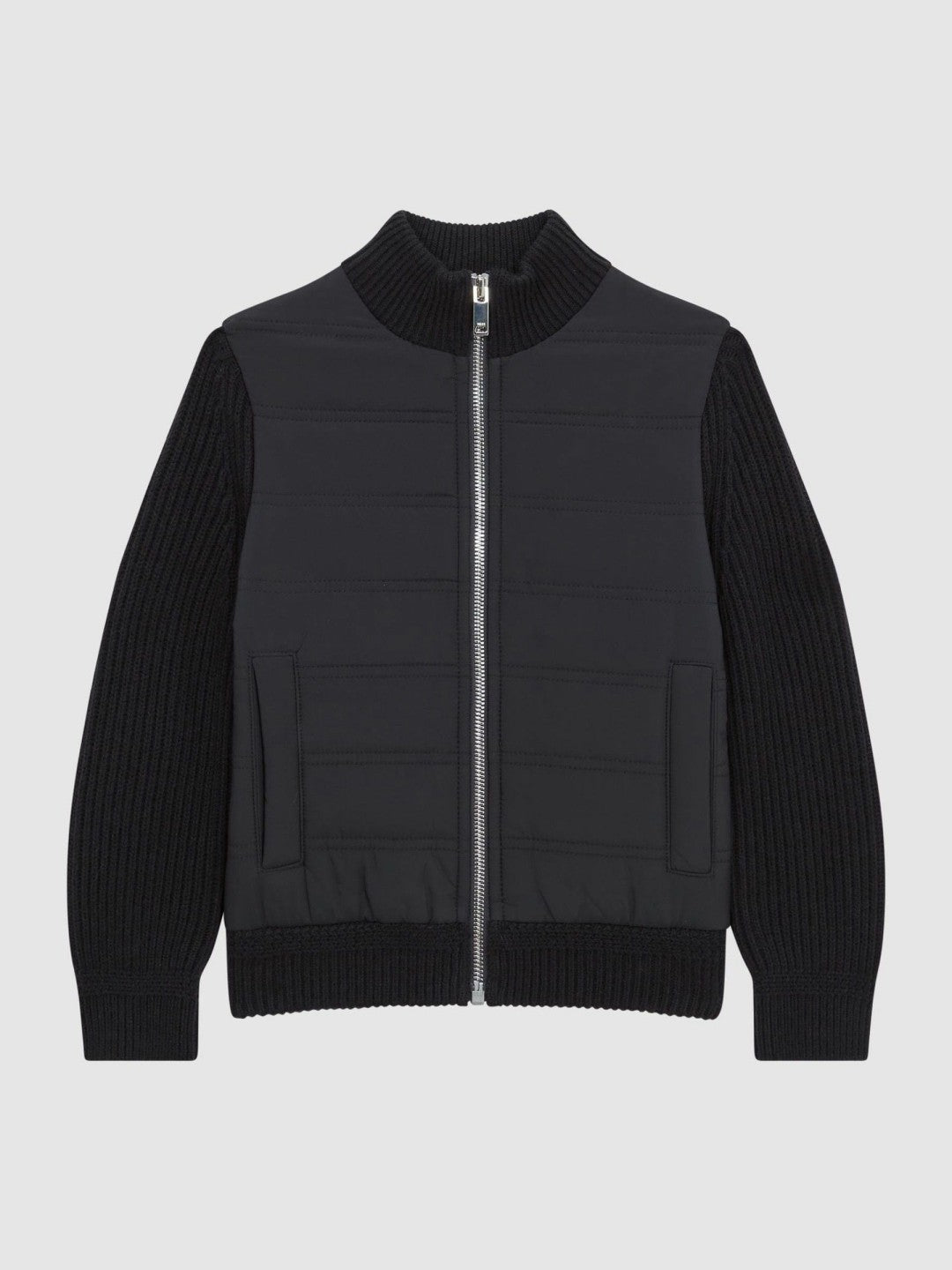 3-9 yrs Hybrid Zip Through Quilted Jacket Navy | Children