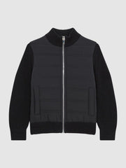 3-9 yrs Hybrid Zip Through Quilted Jacket Navy | Children