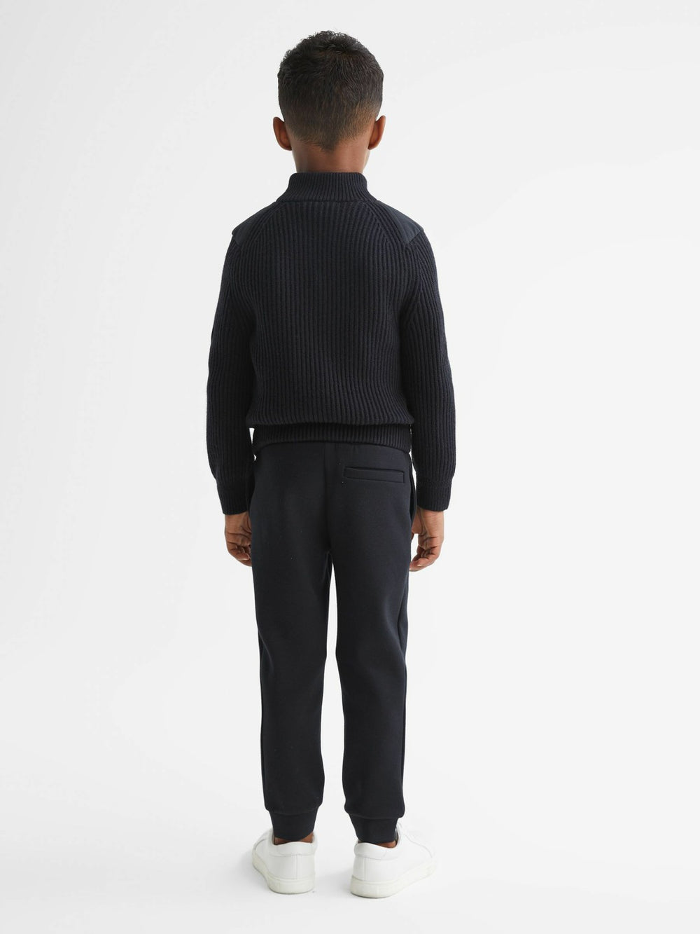 3-9 yrs Hybrid Zip Through Quilted Jacket Navy | Children