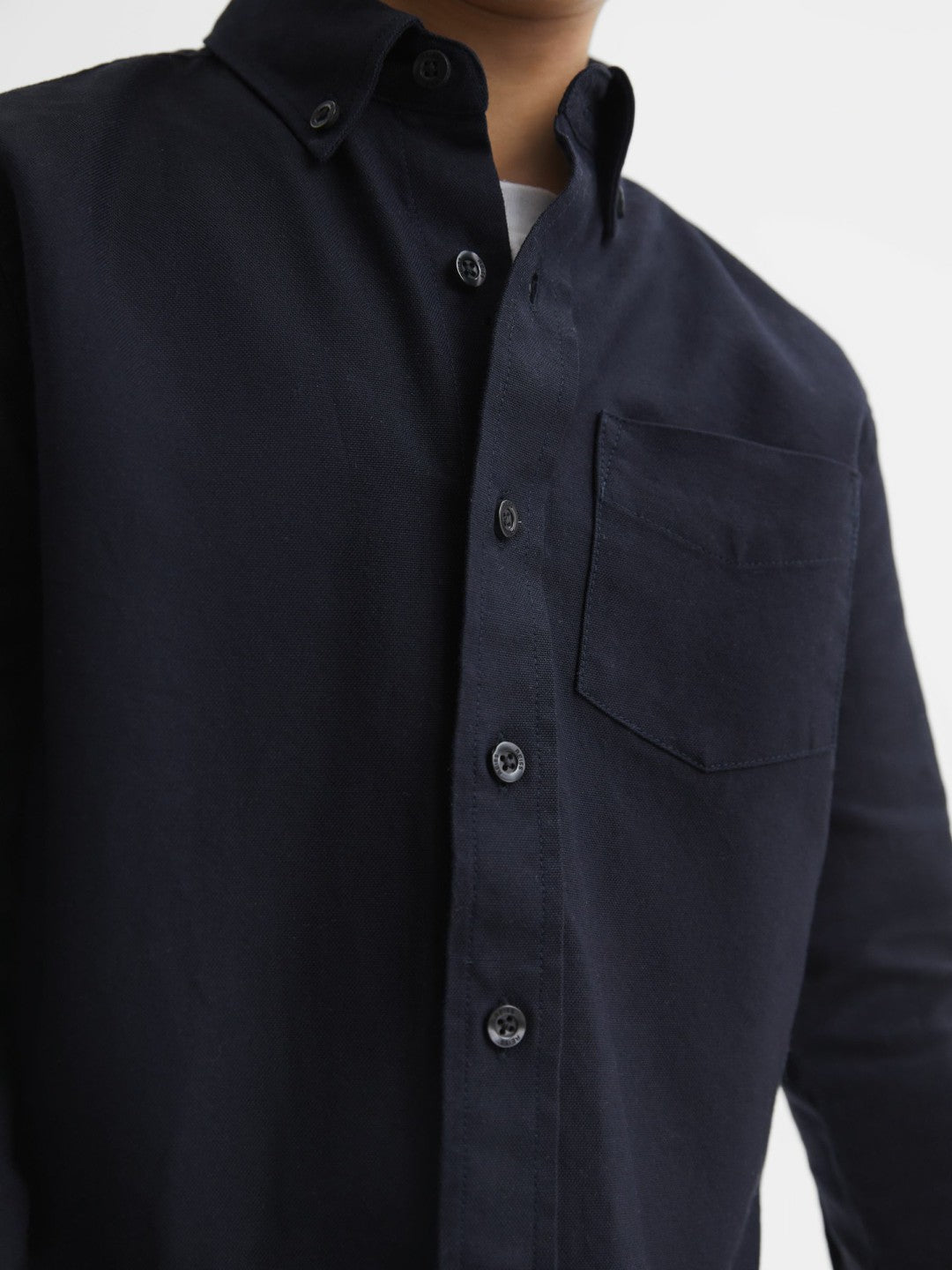 9-14 yrs Button Down Oxford Shirt Navy | Children