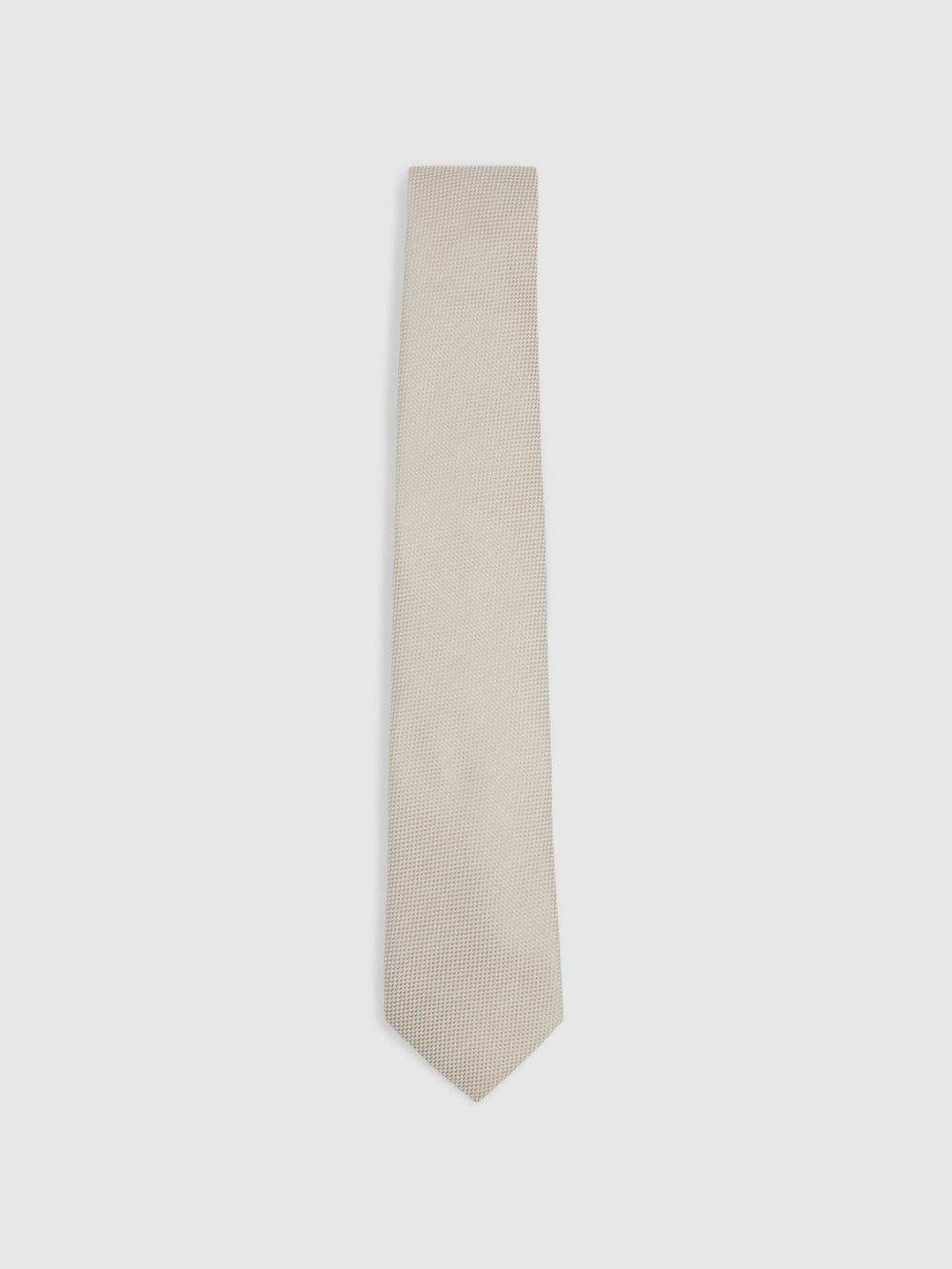 Textured Silk Blend Tie Soft Champagne | Mens