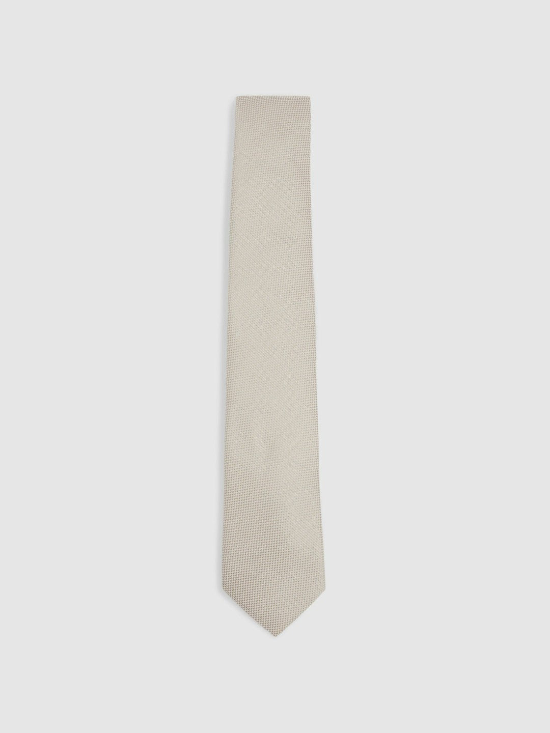 Textured Silk Blend Tie Soft Champagne | Mens