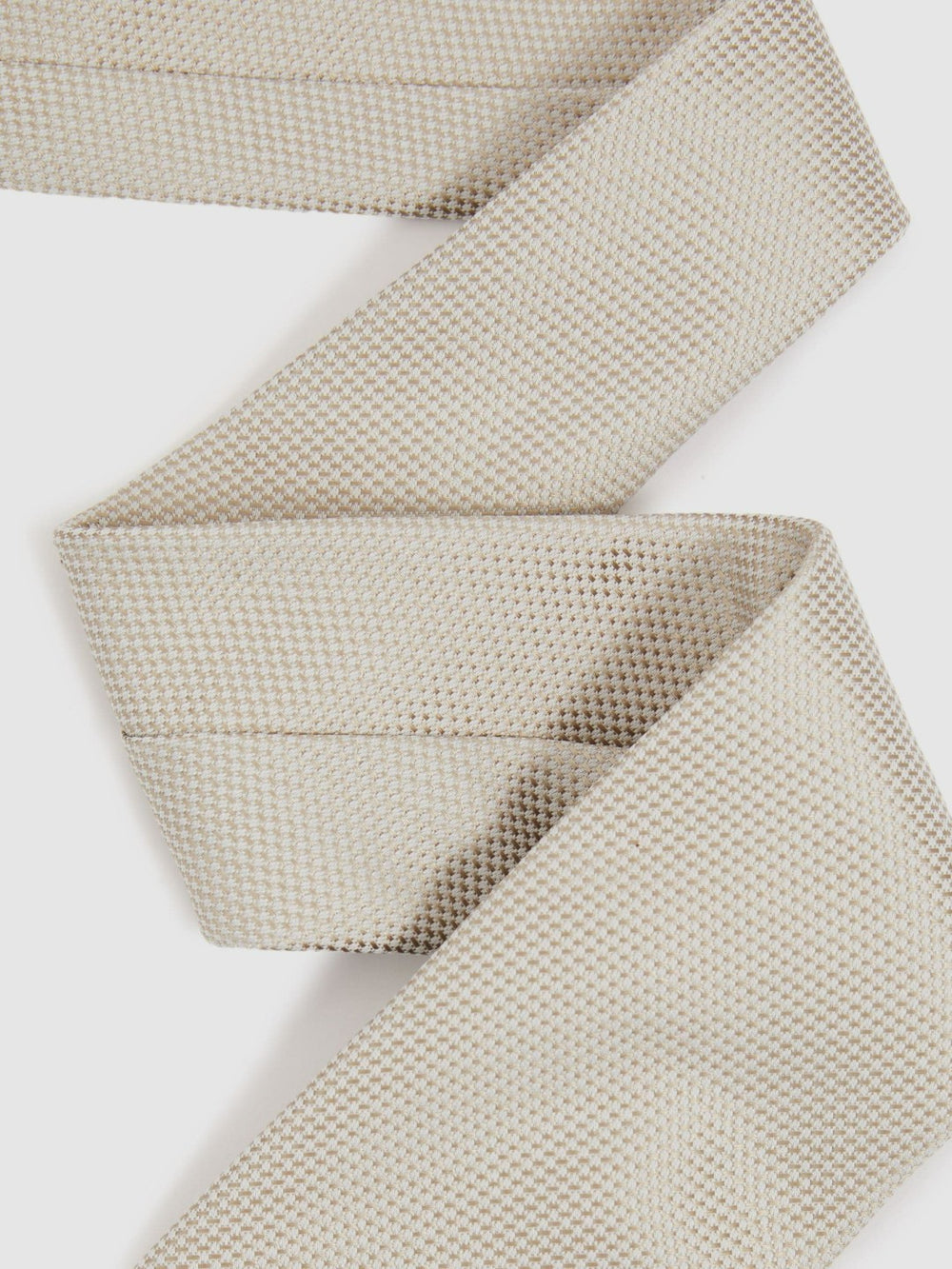 Textured Silk Blend Tie Soft Champagne | Mens