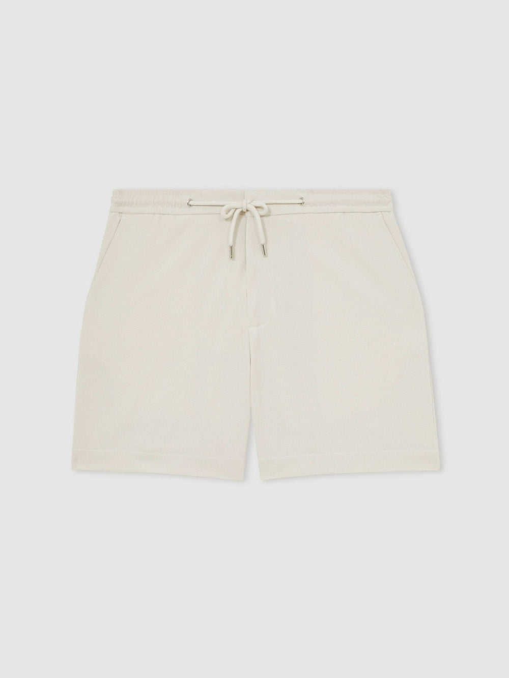 Textured Drawstring Shorts Stone | Mens
