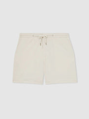 Textured Drawstring Shorts Stone | Mens