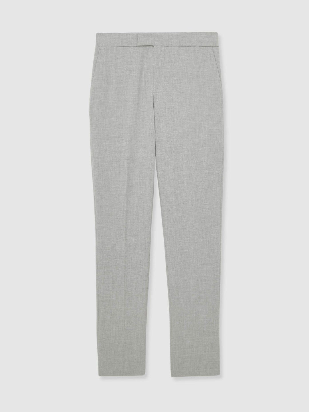 Slim-Fit Internal-Drawstring Trousers Grey | Mens