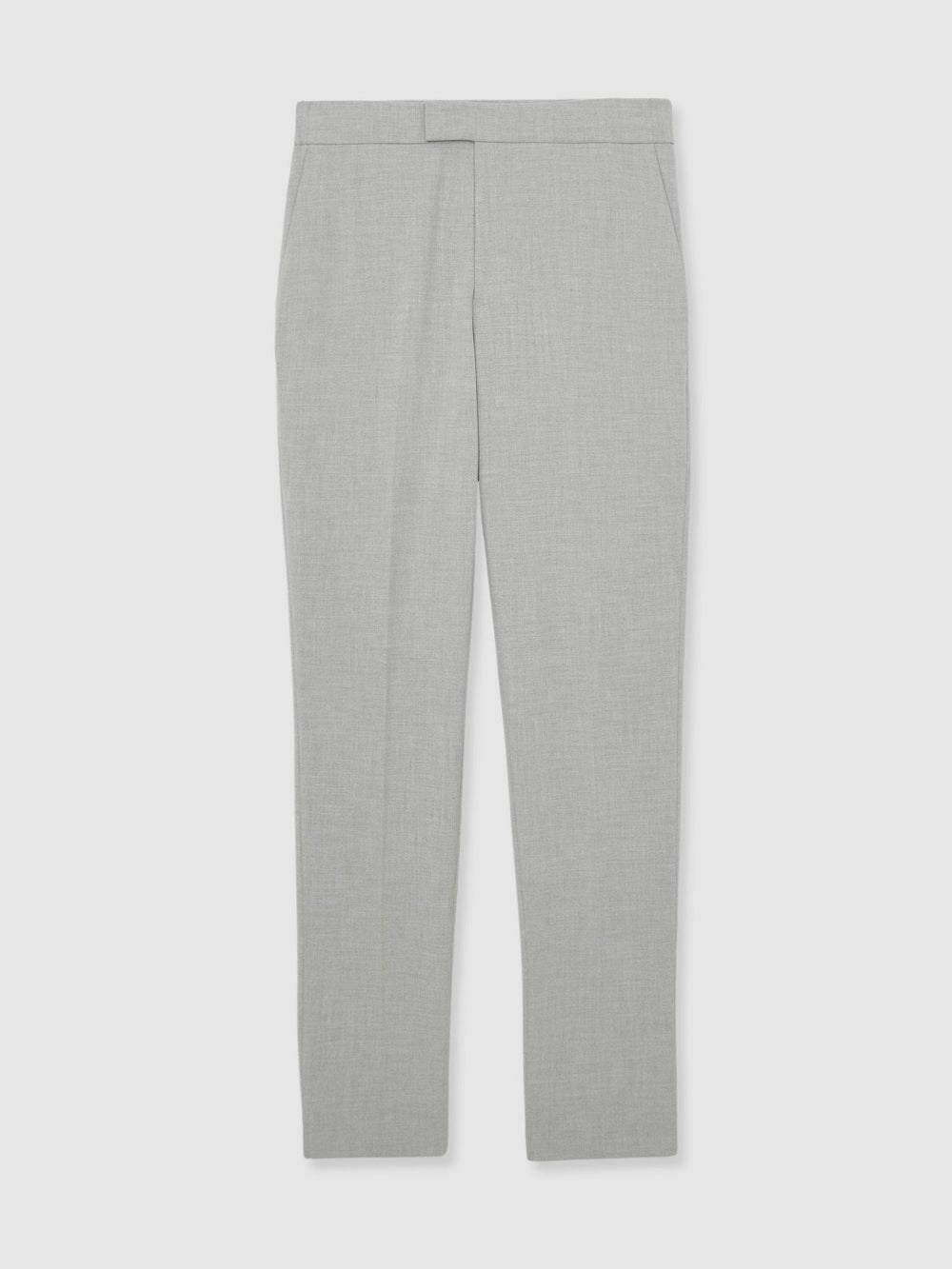 Slim-Fit Internal-Drawstring Trousers Grey | Mens