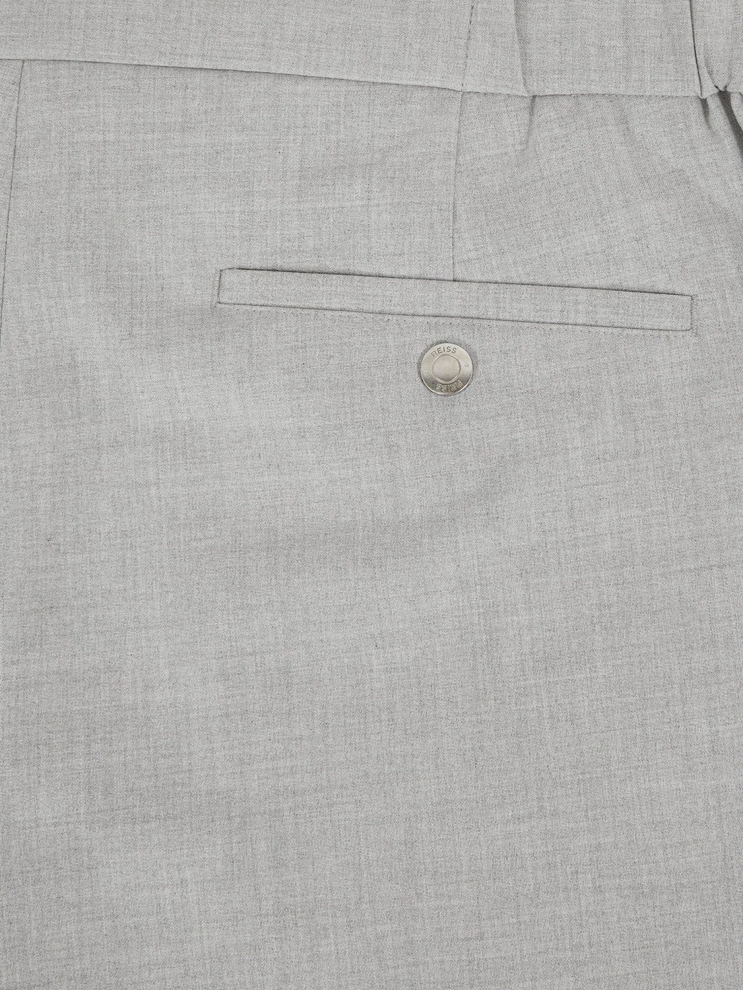 Slim-Fit Internal-Drawstring Trousers Grey | Mens