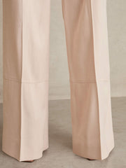 Wide-Leg Suit Trousers Pink | Womens