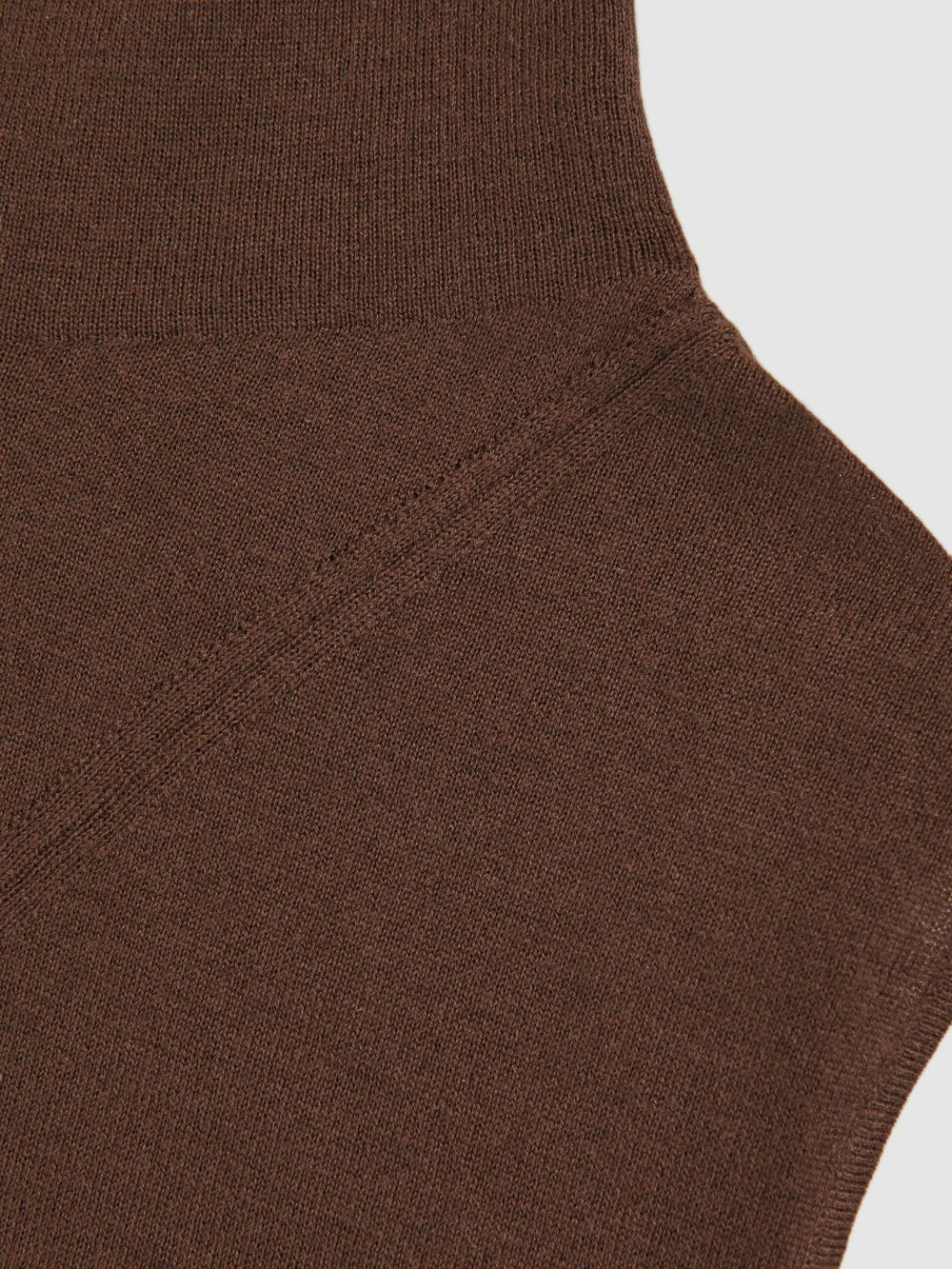 Wool Slouched Sleeveless Top Chocolate | Womens