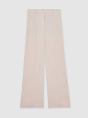 Petite Wide-Leg Suit Trousers Pink | Womens