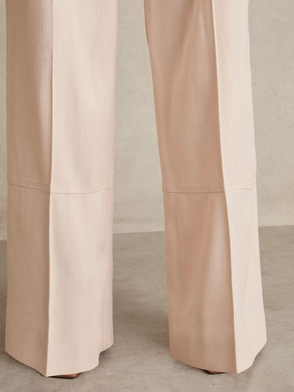 Petite Wide-Leg Suit Trousers Pink | Womens