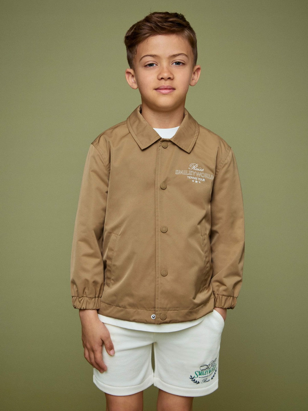 3-9 yrs SmileyWorld Harrington Jacket Stone | Children