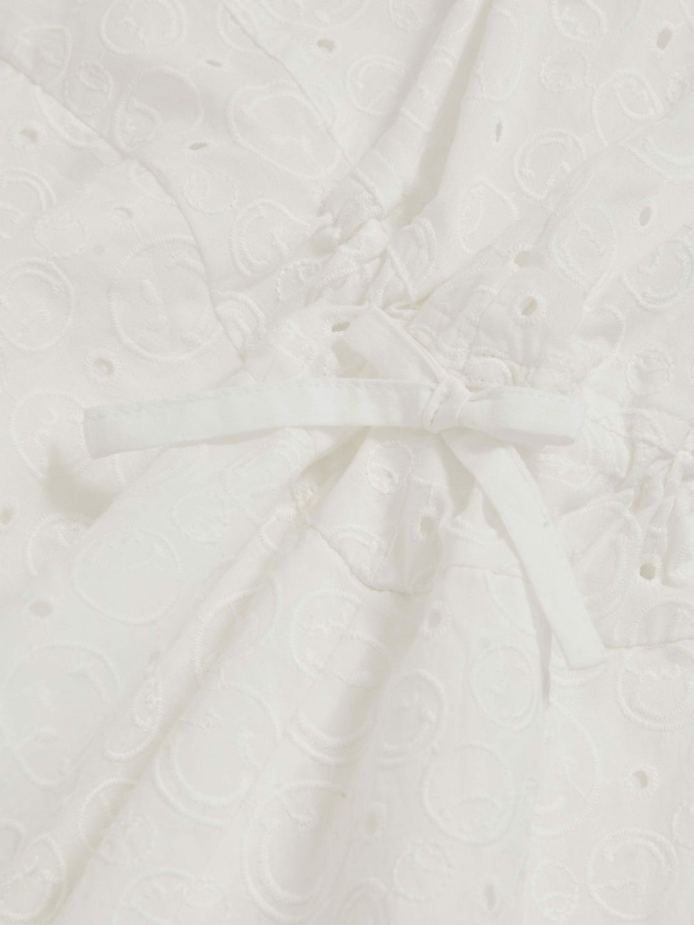 13-14 yrs SmileyWorld Broderie Logo Dress Ivory | Children