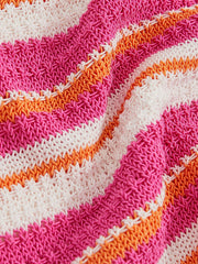 4-9 yrs SmileyWorld Stripe Knit Vest Pink | Children