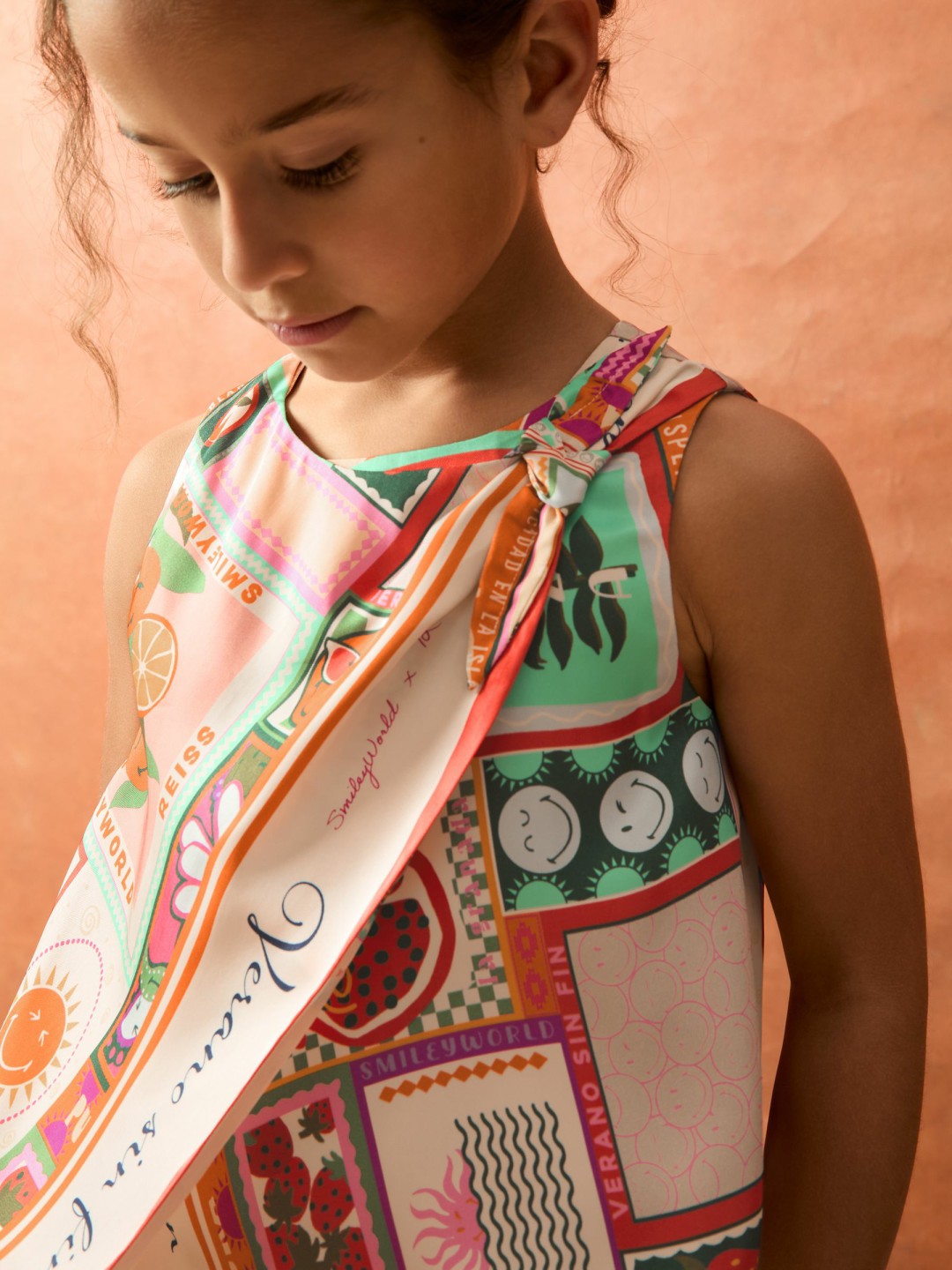 9-13 yrs SmileyWorld Motif Print Top Multi | Children