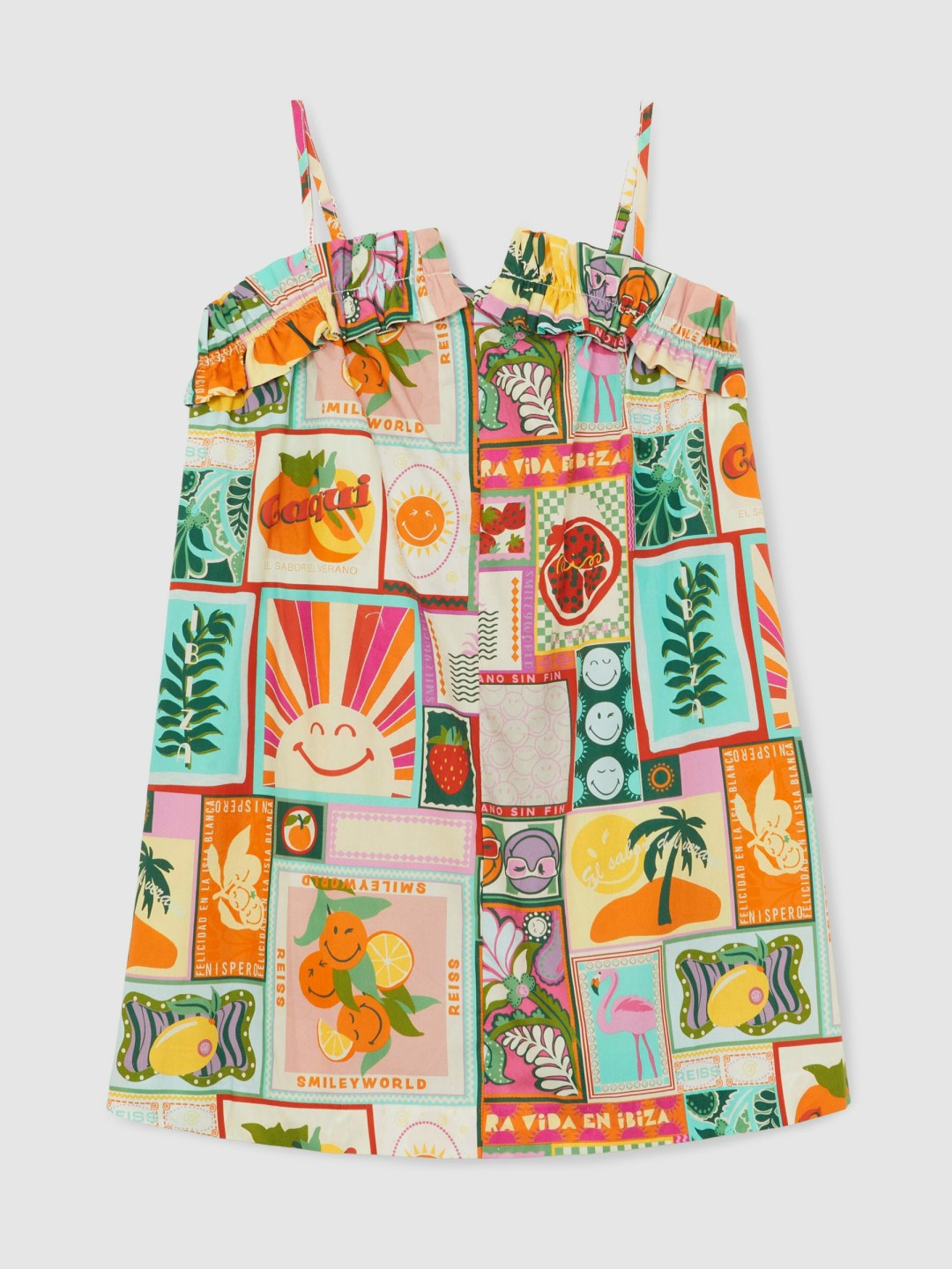 4-9 yrs SmileyWorld Motif-Print Dress Multi | Children