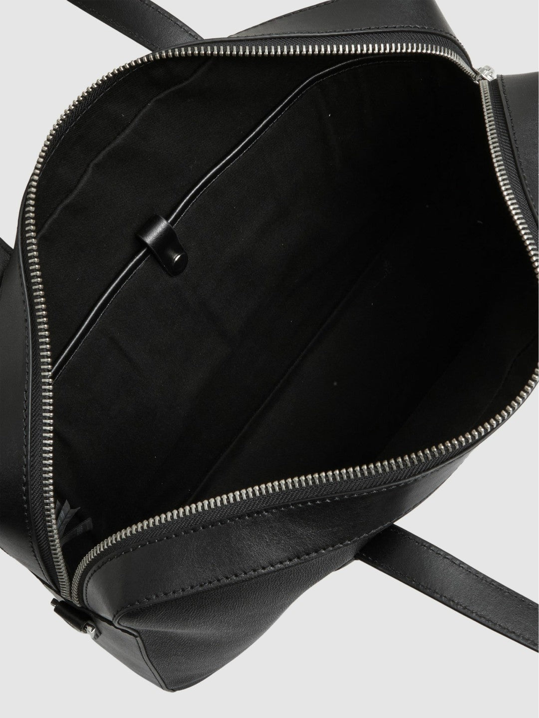Micro-Grain Leather Briefcase Black | Mens